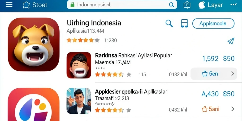 Tampilan antarmuka yang bersih dan menarik.