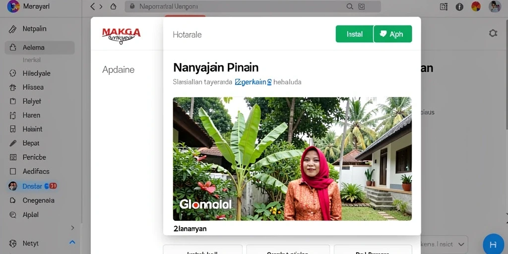 Tampilan awal permainan yang menarik dan penuh warna.