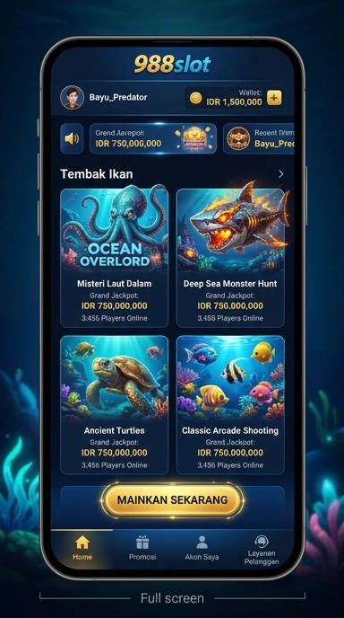 Cuplikan layar menu unduhan 988slot untuk perangkat Android